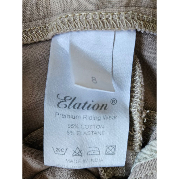 Girls Elation Red Label Riding Pants Size 8 Beige - Picture 10 of 11